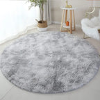 Rond Pluche Vloerkleed Met Zachte Structuur En Luxe Warmte
