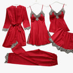 Pyjama Set Met Zachte Stof En Comfortabele Elegante Draagvorm