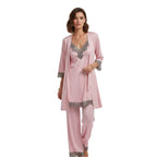 Pyjama Set Met Zachte Stof En Comfortabele Elegante Draagvorm