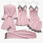 Pyjama Set Met Zachte Stof En Comfortabele Elegante Draagvorm