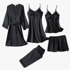 Pyjama Set Met Zachte Stof En Comfortabele Elegante Draagvorm