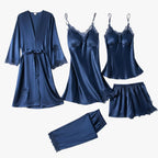 Pyjama Set Met Zachte Stof En Comfortabele Elegante Draagvorm