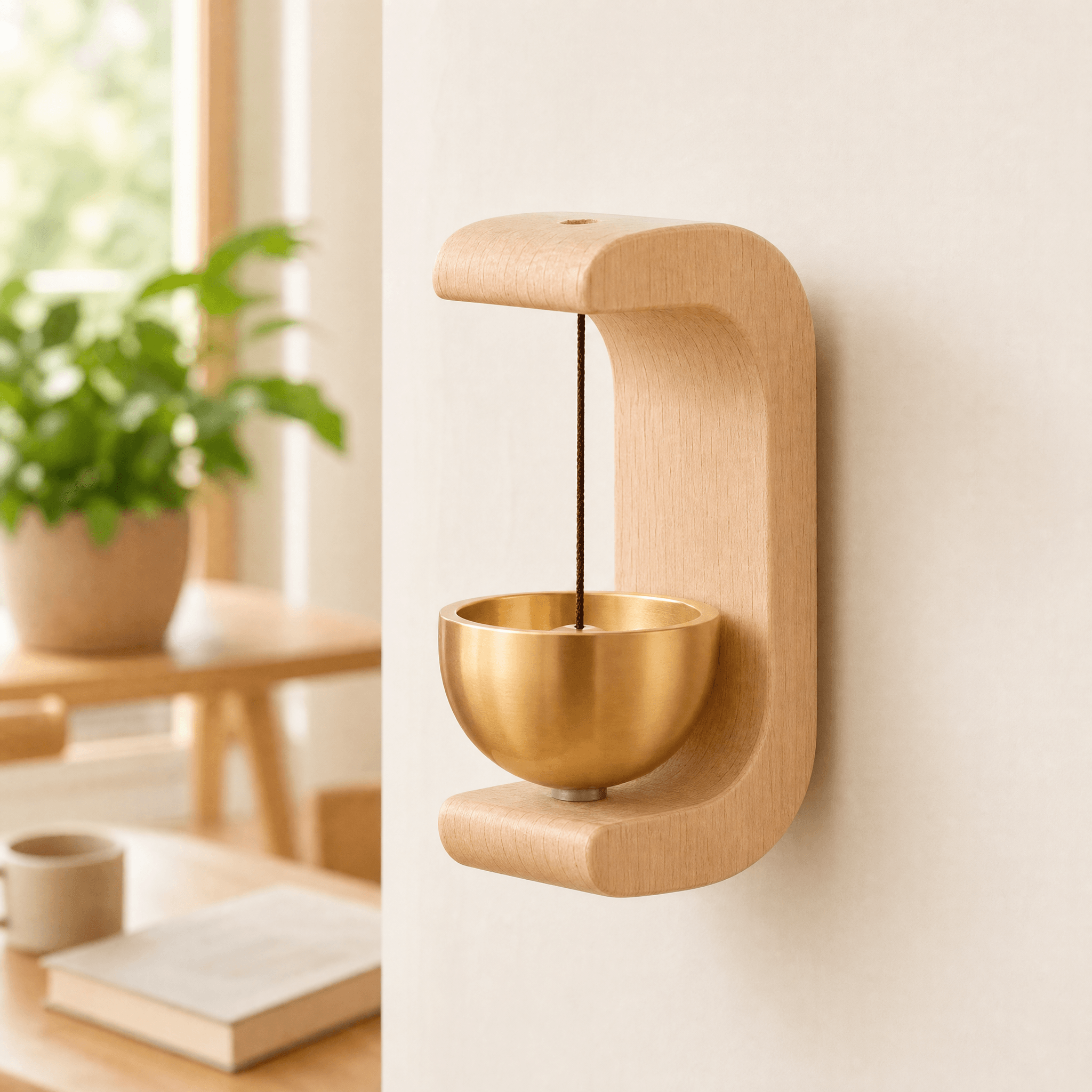Deurklank Hout Magnetisch Zenvane Rustgevend Compact Decoratief Ontwerp