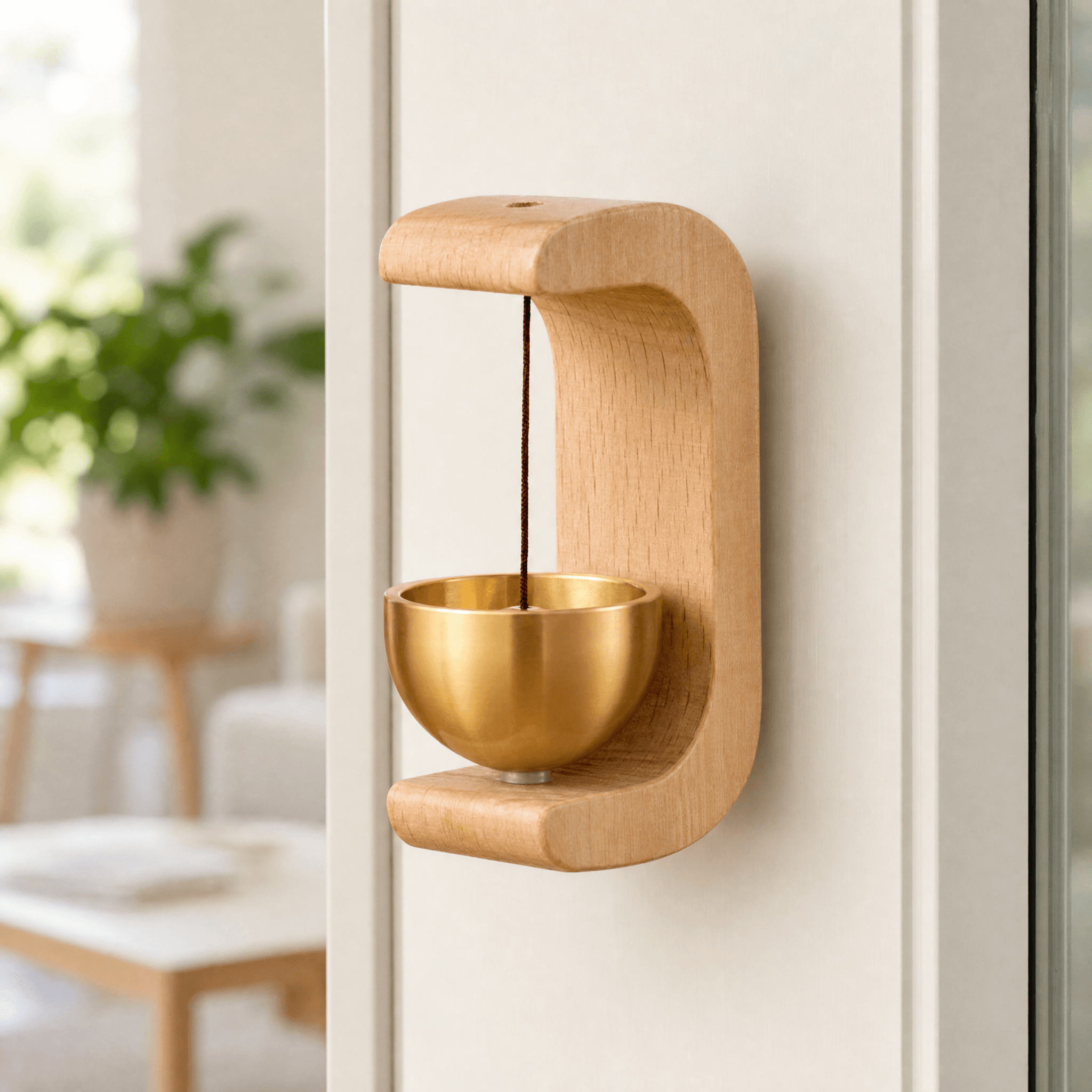 Deurklank Hout Magnetisch Zenvane Rustgevend Compact Decoratief Ontwerp
